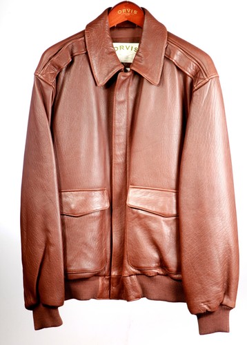Orvis leather flight jacket - flight,