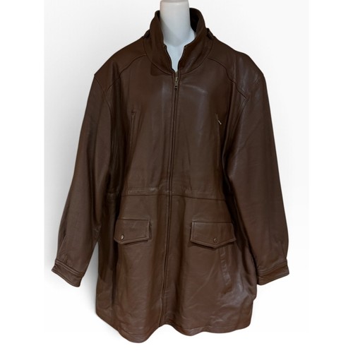 Orvis brown leather - leather, anorak