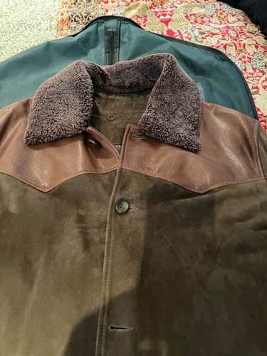 Orvis suede leather jacket - suede/leather,